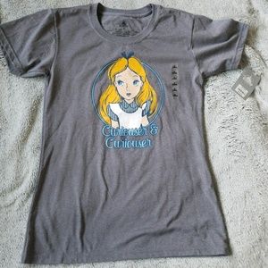 Brand New Alice In Wonderland Curiouser T Shirt